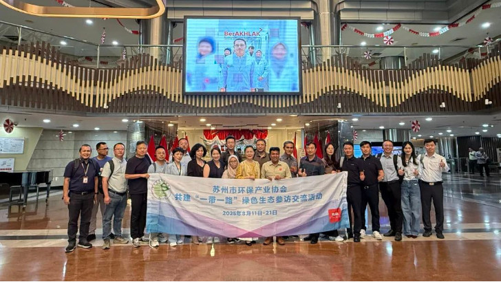 依斯倍蘇環(huán)協(xié)一行受邀參與印尼水處理展覽會IndoWaterExpo，共建綠色生態(tài)新道路