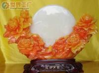 批發(fā)樹脂工藝品-花好月圓工藝扇 傳統(tǒng)工藝與現(xiàn)代美學的完美融合